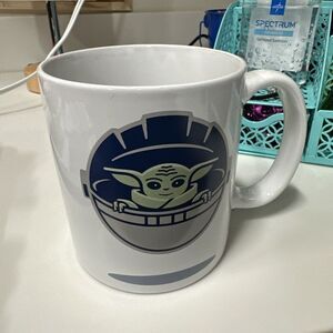 Star Wars Baby Yoda May The Force Be With You Coffee mug Green & Blue Larger Cup